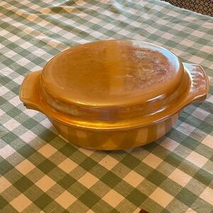 Vintage Peach Casserole Dish